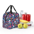 thumbnail image 5 of Honeii Skull Daisy Print Lunch Bag Women, Lunch Box Lunch Bag for Women Adult Men, Small Leakproof Cute Lunch Tote Large Capacity Reusable, 5 of 8