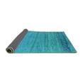 thumbnail image 2 of Ahgly Company Indoor Rectangle Oriental Turquoise Blue Industrial Area Rugs, 3' x 5', 2 of 4