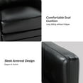 thumbnail image 3 of Art of Living Designs Terrance Transitional Swivel Faux Leather Barrel Chair with Metal Base Set of 2 Black, 3 of 5