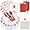 Red/White, variant on 175PCS Christmas Plastic Plates - Withe and Red Disposable Plates - Christmas Tree Plates Include 25Dinner Plates, 25Dessert Plates, 75Silverware, 25Cups, 25 Napkins for Christmas Party