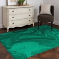 thumbnail image 3 of Green Marble Area Rugs 2.7'x5', Washable Small Throw Rugs for Kitchen Bedroom, Modern Farmhouse Gradient Abstract Fluid Art Indoor Outdoor Rug Non-Slip Low Pile Carpet Runner Reversible Floor Mats, 3 of 8