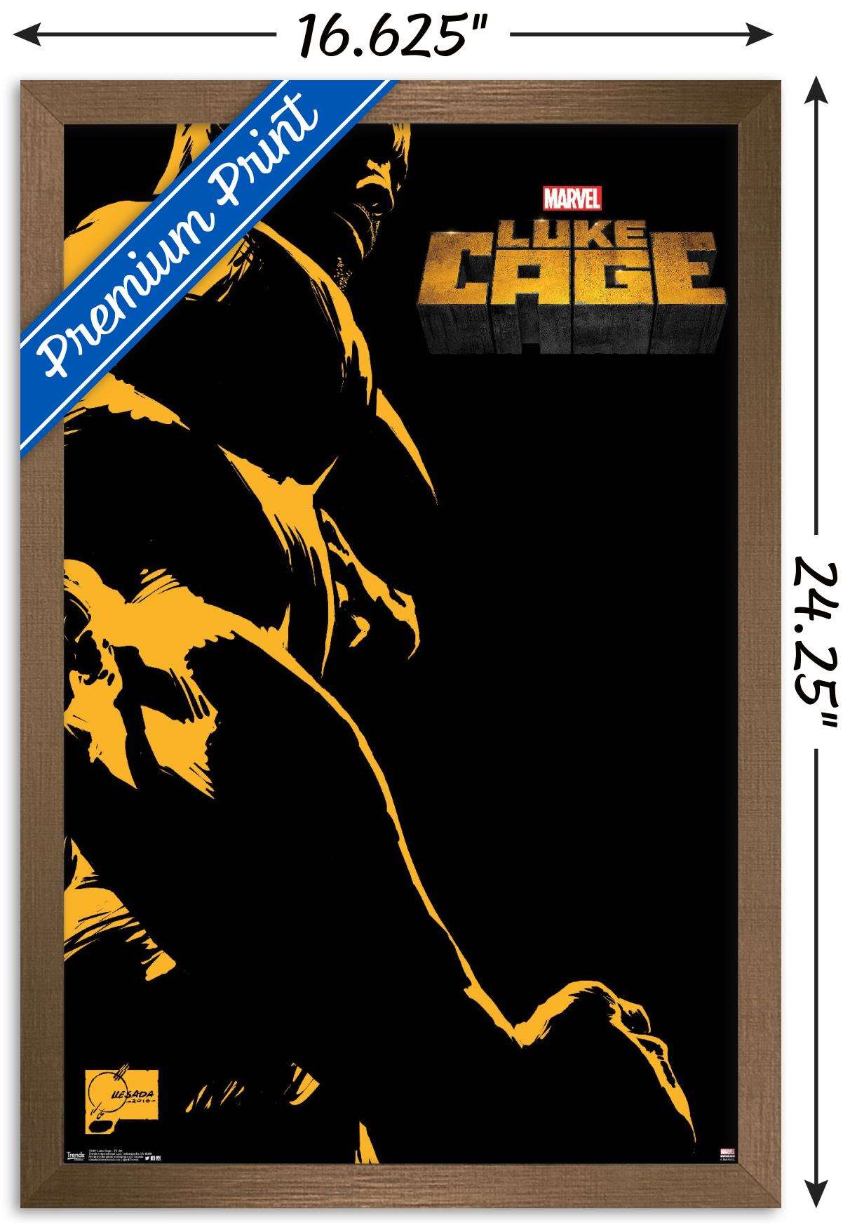 Marvel Comics TV - Luke Cage - One Sheet Wall Poster, 14.725" x 22.375", Framed