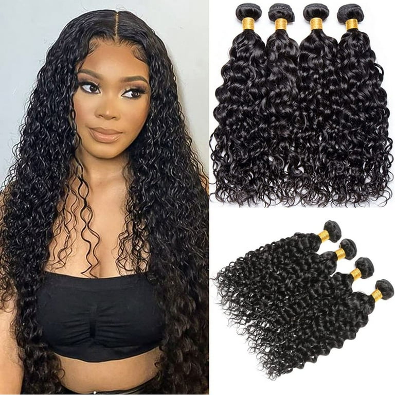 FW Hair 8A Brazilian Water Wave Bundles 14 16 18 20inches