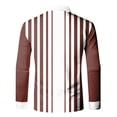 thumbnail image 2 of Aayomet Mens Polo Shirts Printed T Shirt Turn Down Collar Long Sleeve Tops T Shirt (Coffee, XXXL), 2 of 4