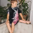 thumbnail image 4 of Hirioo Pink White Ocean Waves Hirioo-Large, 4 of 6