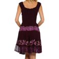 thumbnail image 2 of Olivia Gypsy Boho Peasant Batik Dress - Eggplant - One Size, 2 of 4