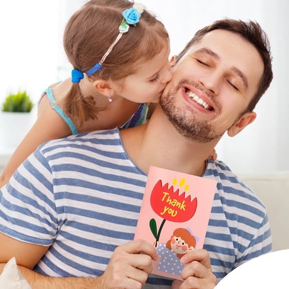 1 PC Thank You Card for Women Men, Cute Cartoon Thank You Card for Him Her, Appreciation Card for Teacher Friend Boss