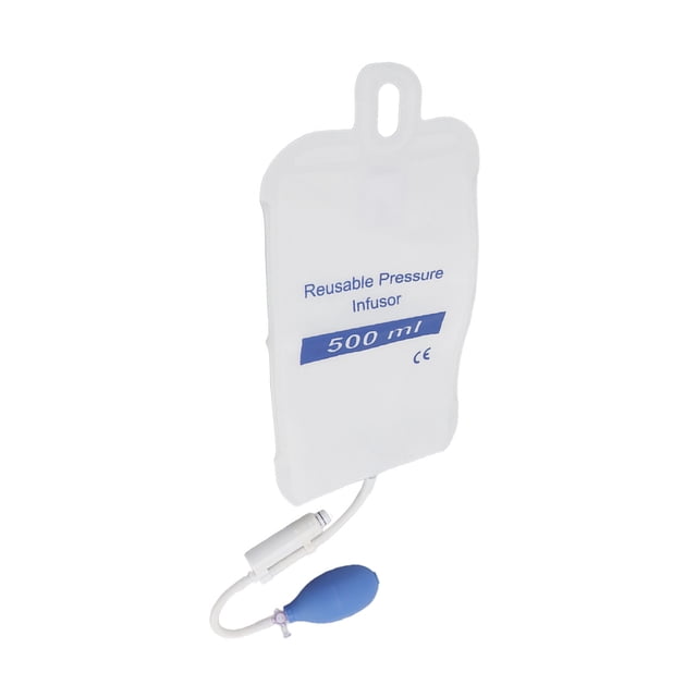 Pressure Infusion Bag, 500ml / 1000ml / 3000ml Fluids Cuff With Pump & Monitor, Pressure Infuser Bag For Blood And Fluid Quick Infusion, IV Fluid Delivery Administration Bag, No