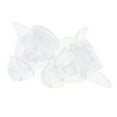 thumbnail image 4 of 1 par de tapones para los oídos de silicona portátiles, protector de oídos reductor de ruido para viajes Claro Yuyangstore Tapones para oídos de silicona Reutilizables, 4 of 8