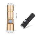 thumbnail image 2 of Sonducket Linterna USB recargable Mini portátil potente luz LED linterna de bolsillo al aire libre pequeñas antorchas para senderismo pesca Estufas de camping Negro, 2 of 6
