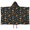 DarkBlue Dinosaurs Pattern, variant on DarkBlue Dinosaurs Stars Hearts Hooded Bath Towel,50"x30" for Ages 3 To 12 Kids, Quick Dry Lightweight Soft Microfiber Hood Beach Towel Cover Up for Kids
