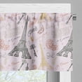 thumbnail image 3 of Ambesonne Paris Valance Pack of 2, Nostalgic Sketch Words, 42"X12", Multicolor, 3 of 5