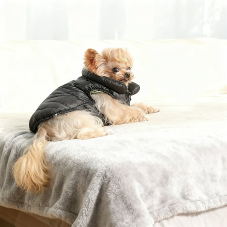 Dog Puffer Jacket Down Winter Coat Durable Outdoor Coat for Cold and Windy Conditions Lightweight & Adjustable Fit Coats for Large Dogs A