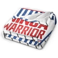 thumbnail image 2 of American Ninja Warrior Banner Shield Banner Fleece Blanket, Very Soft Microfiber Flannel Blanket for Couch Warm and Cozy for All Seasons, 2 of 6