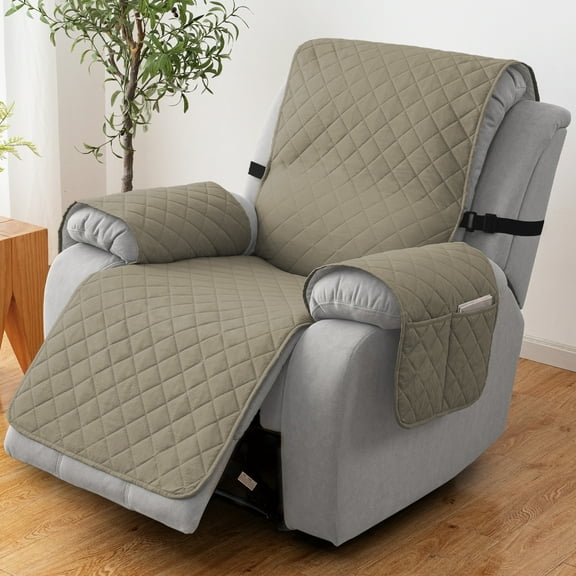 100% Waterproof Recliner Cover - Recliner Cover with Non-Slip Granule, Recliner Chair Covers with Elastic Band, Recliner Chair Covers for Reclining Chair