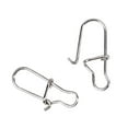 thumbnail image 3 of 100Pcs Durable Swivels Longline Connector Fishhook  Accessories Snap Long Line Clip Fishing Buckle Pin Open Eye Clips 1#, 3 of 8