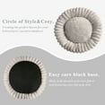 thumbnail image 3 of Sanmadrola Cat beds for Indoor Cats, 20 inches Donut Dog Beds for Small Dogs, Faux Fur Corduroy Fleece Round Calming Pet Beds, Washable Non-Slip Puppy Kitten Bed, Fits up to 15 lbs Pets, Light Gray, 3 of 8