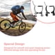 thumbnail image 4 of Greeniant Juego de frenos de bicicleta, aleación de aluminio resistente, alta dureza, piezas de repuesto resistentes al desgaste, accesorio de conducción Bicicletas eléctricas Negro Greeniant OD027276-02, 4 of 6