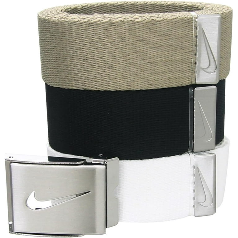 Nike Golf Men's 3-in-1 Web Belts, One Size Fits Most - 