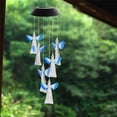 thumbnail image 4 of Injueey Lámpara solar de carillón de viento que cambia de color LED Luz colgante decorativa para exteriores Jardín y Patio Winkel, 4 of 6