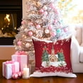 thumbnail image 2 of Christmas Church Pillow Cover 18x18 \u2013 Red Faith-Based Holiday Throw Pillow Case with \u201cOh Come Let Us Adore Him\u201d Quote \u2013 Religious Christmas Decor for Christian Home, 2 of 6