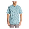 thumbnail image 2 of Camisa con Botones G.H. Bass & Co. estampado de tiburón para hombre Azul Mediano, 2 of 2