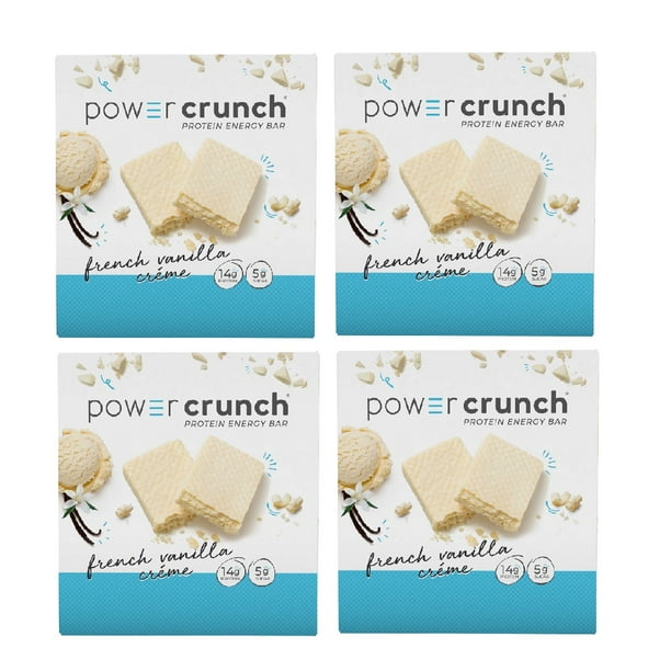 Power Crunch Protein Energy Bars, French Vanilla, 1.4 oz, 12 ct 4PK