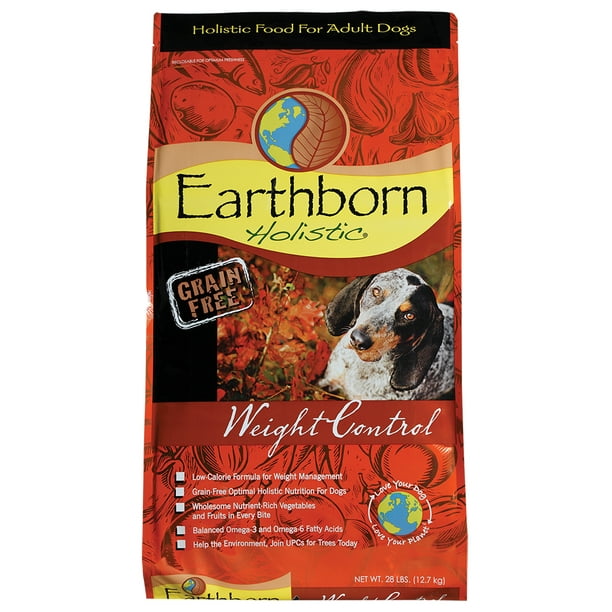 Earthborn Holistic GrainFree Weight Control Adult Dry Dog Food, 28 lb