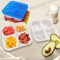 thumbnail image 5 of SUSWIM 5 Pcs Bento Snack Food Containers, Divided Food Storage with Lids for Travel, Reusable Meal Prep Lunch Containers.6.6 x 6 x 2.1 inches., 5 of 5