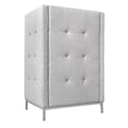 thumbnail image 2 of NBF Lounge Chair Privacy Seating with High Back Panels & Power Outlet for Office Workspace, Gray, Black, 2 of 7