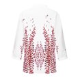 thumbnail image 5 of Blusa informal de manga larga con cuello en V y cuello alto a la moda para mujer Pompotops  FGAJ14075, 5 of 5