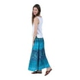 thumbnail image 3 of CATALOG CLASSICS Womens Peasant Skirt Boho Skirts for Women Long Tiered Skirt 3X Blue, 3 of 5