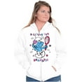 thumbnail image 3 of Vanity Smurf A Little Bit Dramatic Zip Hoodie Sweatshirt Women Brisco Brands S, 3 of 5