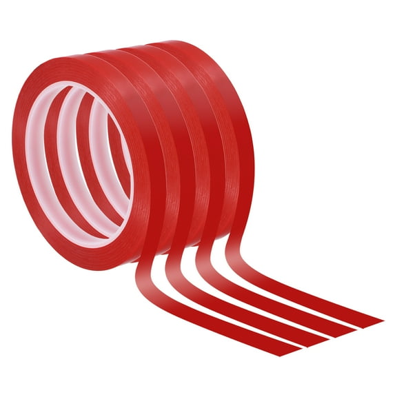Uxcell 3/8" Whiteboard Tape Thin Dry Erase Tape, Red, 4 Pack