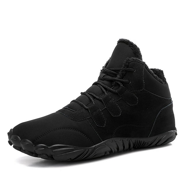 LSLJS Man Solid Color Drawstring Warm Cotton Boots Fleecing Intensification Snow Boots, Mens Boots, Gift for Men