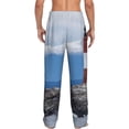 thumbnail image 7 of Salouo Lighthouse On The Waters Print Pajama Pants for Men, Lounge Pants Elastic Waistband Casual Men's sleepwear Loungewear Sleep Pajama Pant -XX-Large, 7 of 7