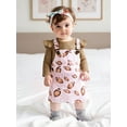 thumbnail image 4 of Rovasas Baby Girls Fall Outfits Romper + Football Print Overall Dress, 4 of 9