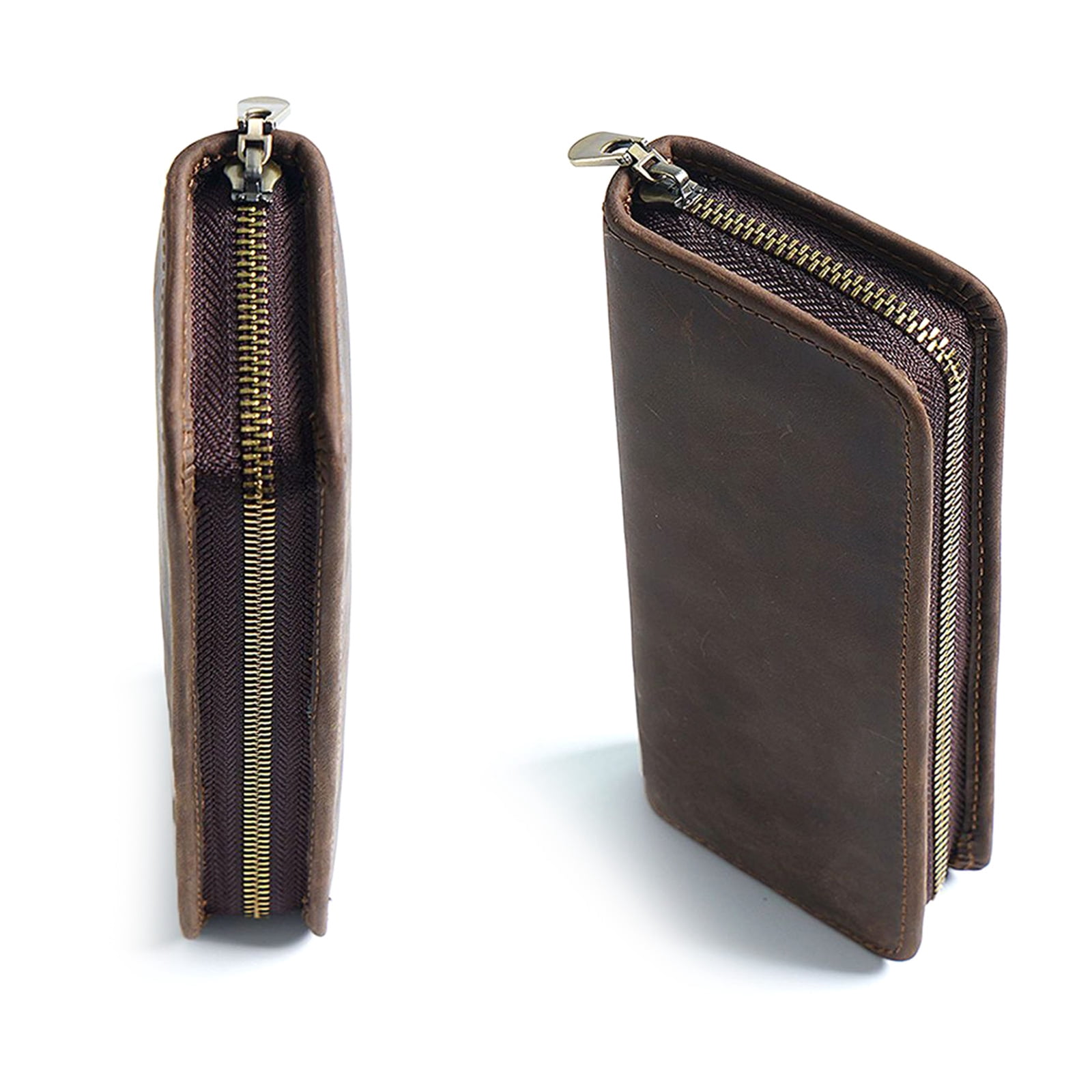 Leather Pen Pouches Leather Fountain Pen Case Elastic Pen Holder Slots 5-11 Pen Pencil for Women Men Professional