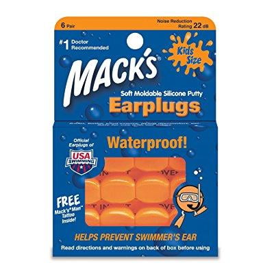 

mack s 6 pair pillow soft ear plugs - kid size