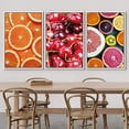 thumbnail image 3 of wall26 Framed Canvas Print Wall Art Set Cherry, Orange &amp; Grapefruit Display Food Fruit Photography Realism Chic Closeup Colorful Multicolor Ultra for Living Room, Bedroom, Office - 24"x36&qu, 3 of 5