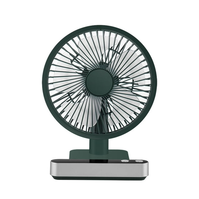 Amdohai Summer Shake Head Fan Digital Display Reminder USB Convenient Charging Ultra Silent Mini Desktop Fan