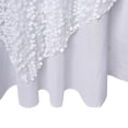 thumbnail image 5 of Balsa Circle 72" x 72" White Square Big Payette Sequin Table Overlay Linens Party Tablecloth Kitchen, 5 of 8