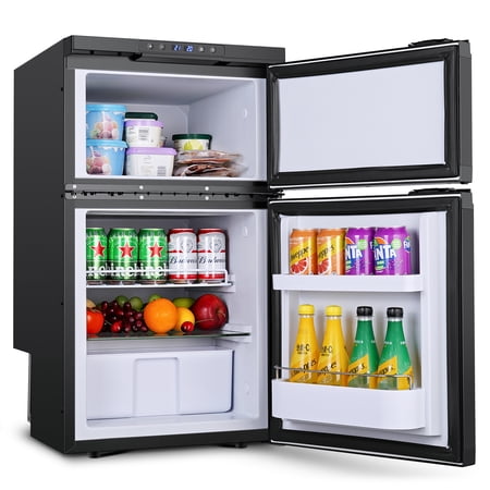 BODEGA Camper Fridge RV Refrigerator Electric Car Cooler - 12 Volt Freezer Compressor for Refrigerated Rruits and Vegetables - 80L