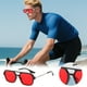 thumbnail image 2 of Gafas de sol cuadradas retro de los años 70 para mujer y hombre, gafas planas y estrechas con cristales tintados, 2 of 5
