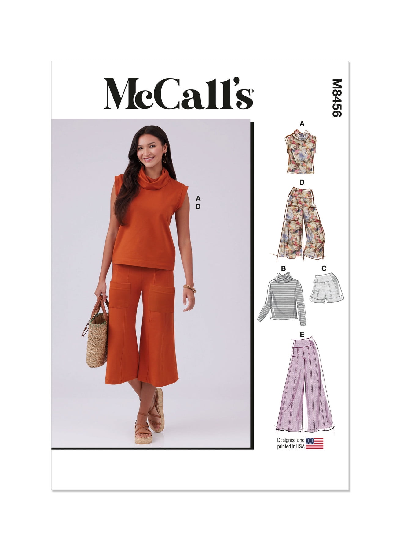MCCALLS M8412W3 Cartamodello Cucito Donna: Body, Accappatoio, Pantaloncini E Pantaloni (Taglie 30W-38W)