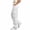 White, variant on Womens Solid Cargo Pants Baggy Straight Wide Leg Elastic High Waist Casual Trousers with Multi Pockets (XL, White)