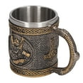 thumbnail image 1 of Taza de Forro de Acero inoxidable, Taza decorativa medieval de color de bronce antiguo resina pintada un mano para restaurante para cerezaza, 1 of 7