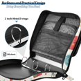 thumbnail image 5 of Haosy 3 Ring Zipper Binder with Shoulder Strap Waterproof Trapper Keeper 2 Inch D-Ring 500 Sheets Capacity, Marry Christmas Tree Gift, 5 of 8