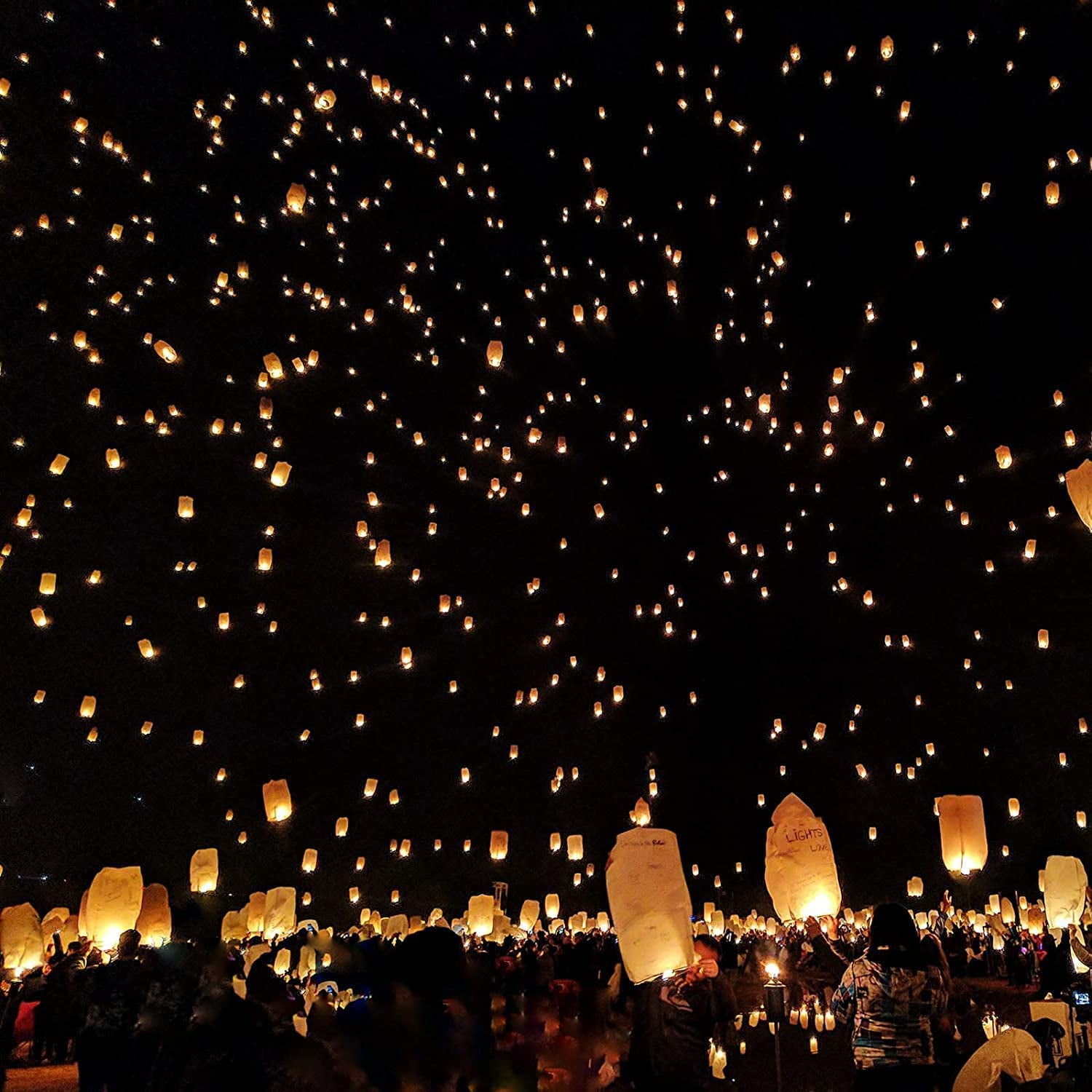 Chinese Paper Lanterns (10 Packs),100% Biodegradable Eco Friendly Colorful Lanterns for Weddings, Birthdays, Memorials