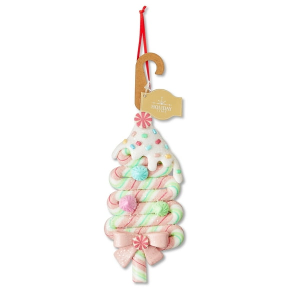 Multicolor Clay Dough Glitter Candy Tree Christmas Ornament, 5.5", by Holiday Time